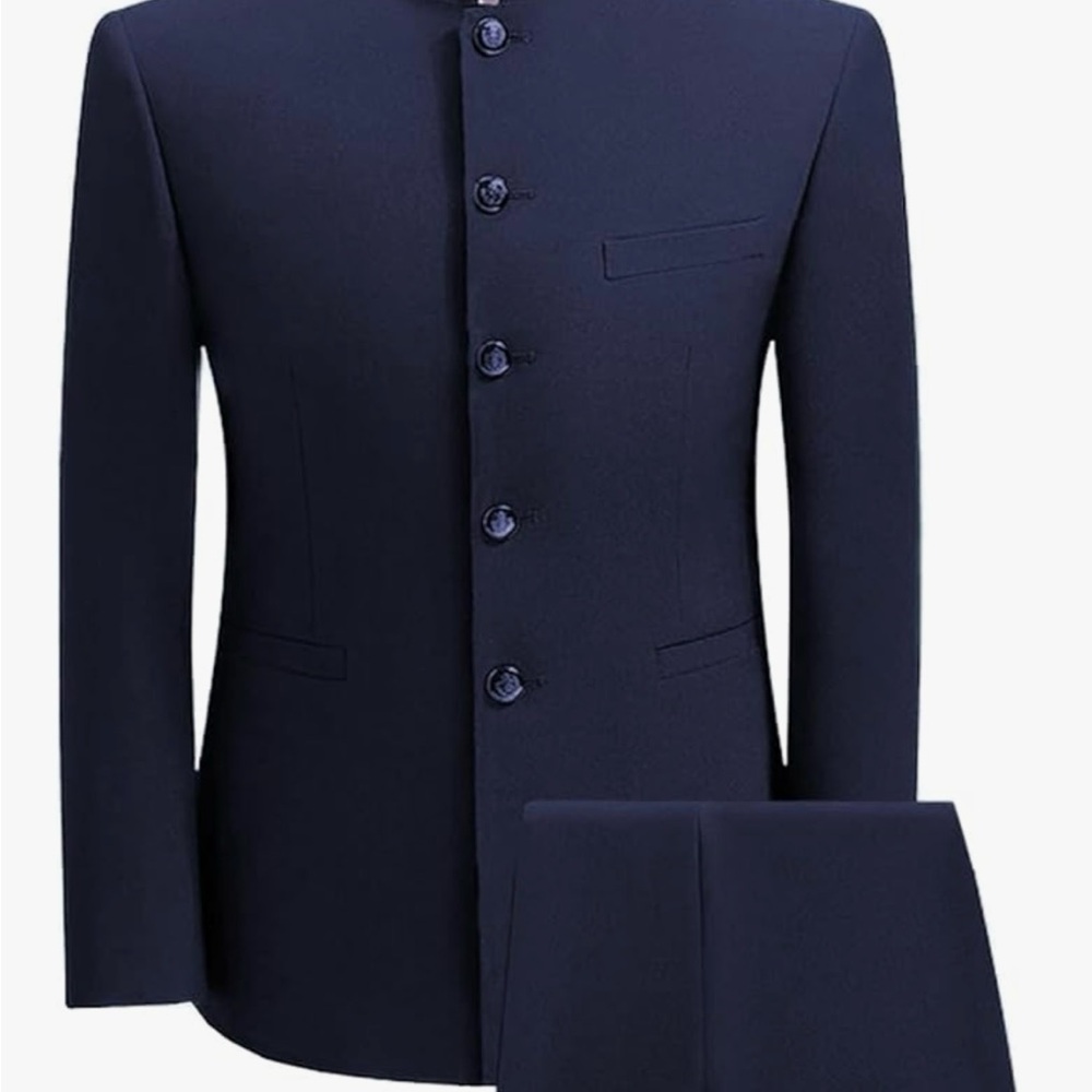 Elegant Midnight Blue Men's Blazer